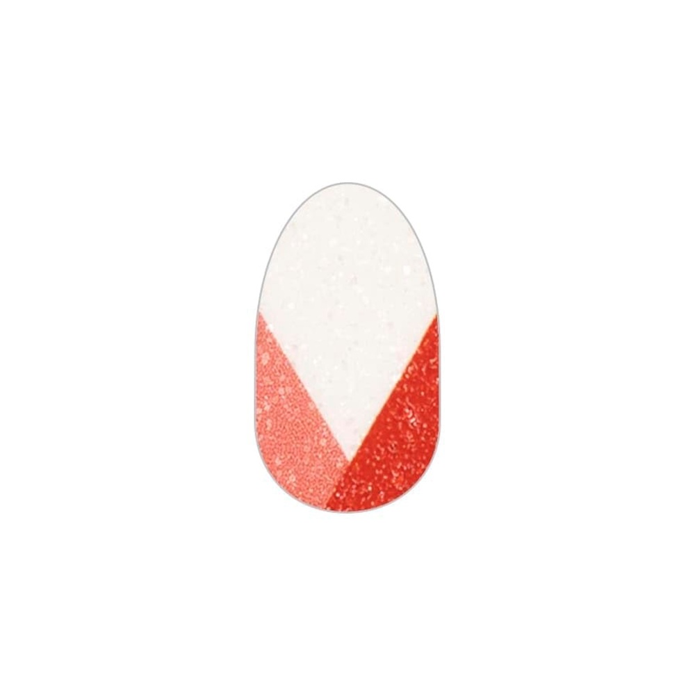 Color Street CANADIAN CHEER Red & White Glitter Canada Day Diamond Nail Set